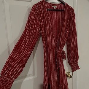 Max Studio Floral Wrap Dress